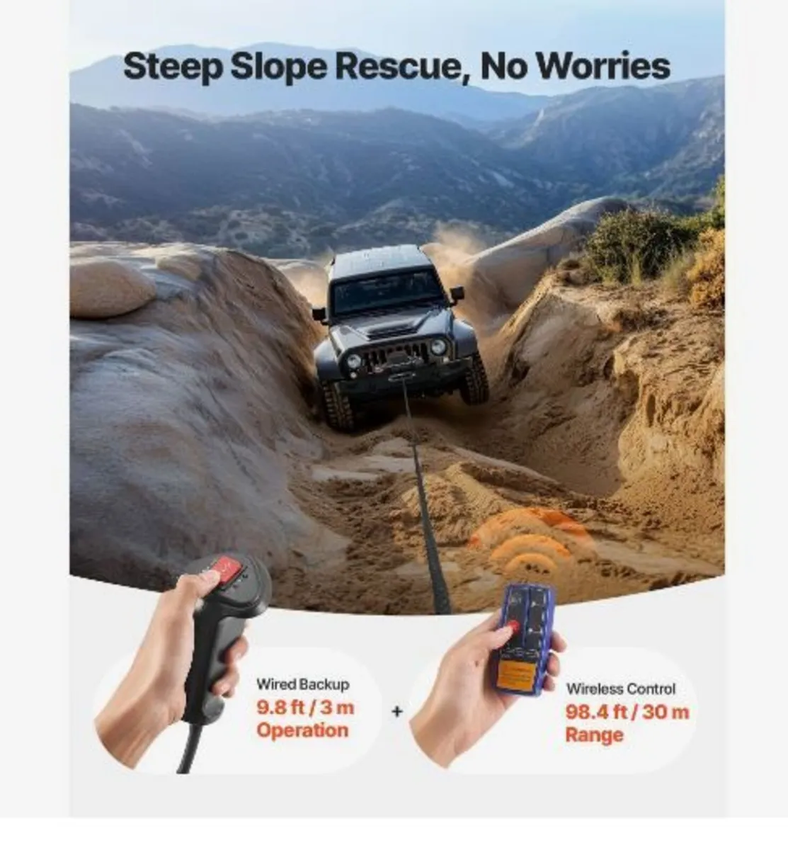 Electric Winch, 6100 kg Load Capacity, - Image 2