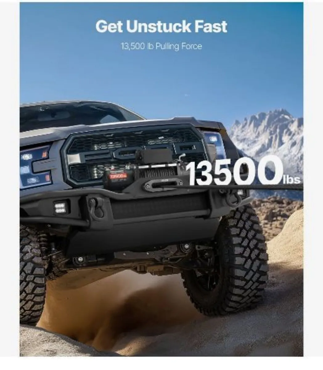 Electric Winch, 6100 kg Load Capacity, - Image 4