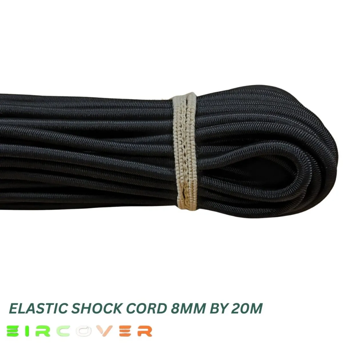 Elastic bungee rope 10mm / 50m - Reel  Black - Image 4