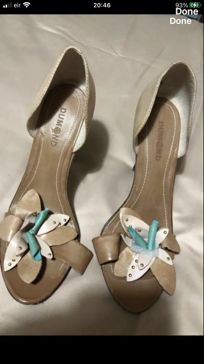 Ladies Brazilian leather shoes size 7 €20 - Image 1