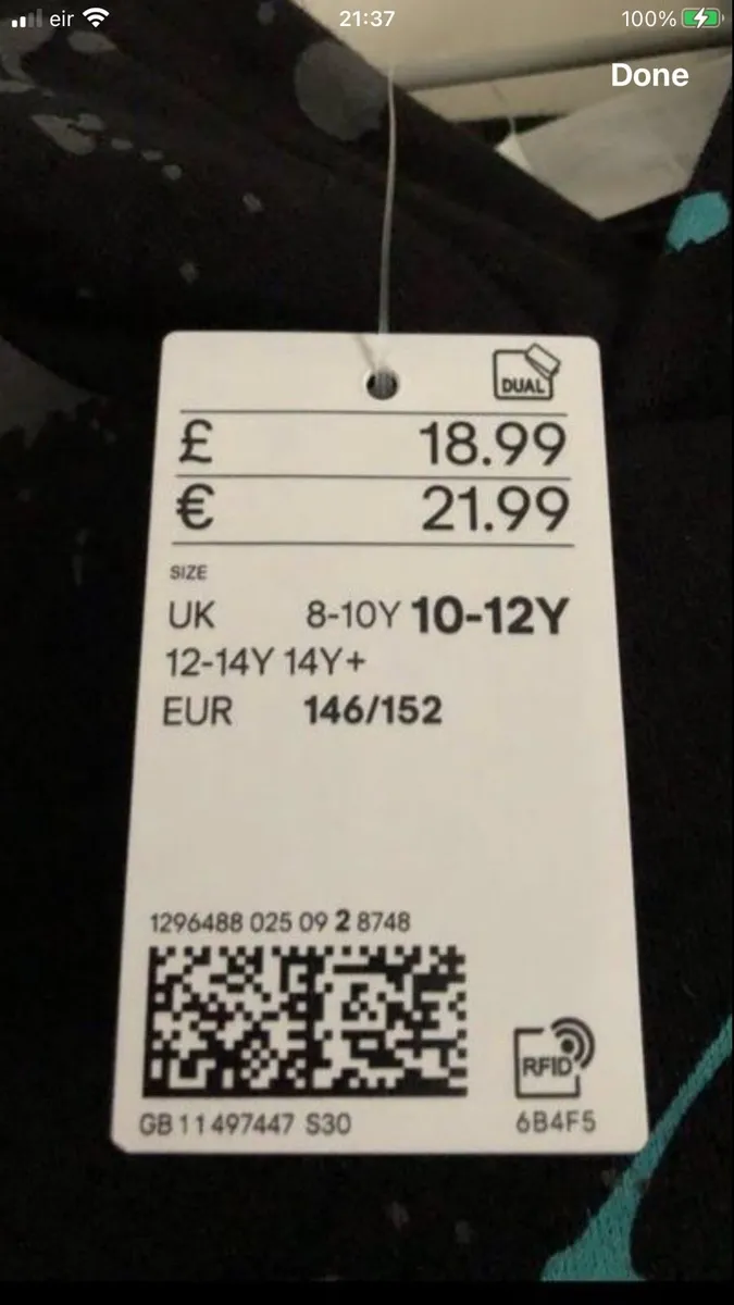 Boys BNWT hoodie age 10/12 €15 - Image 3