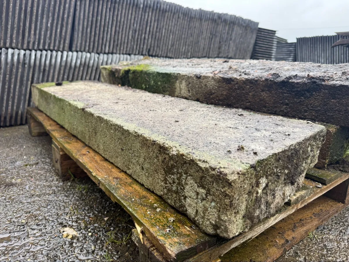 Five Reclaimed Granite Sills - Image 1