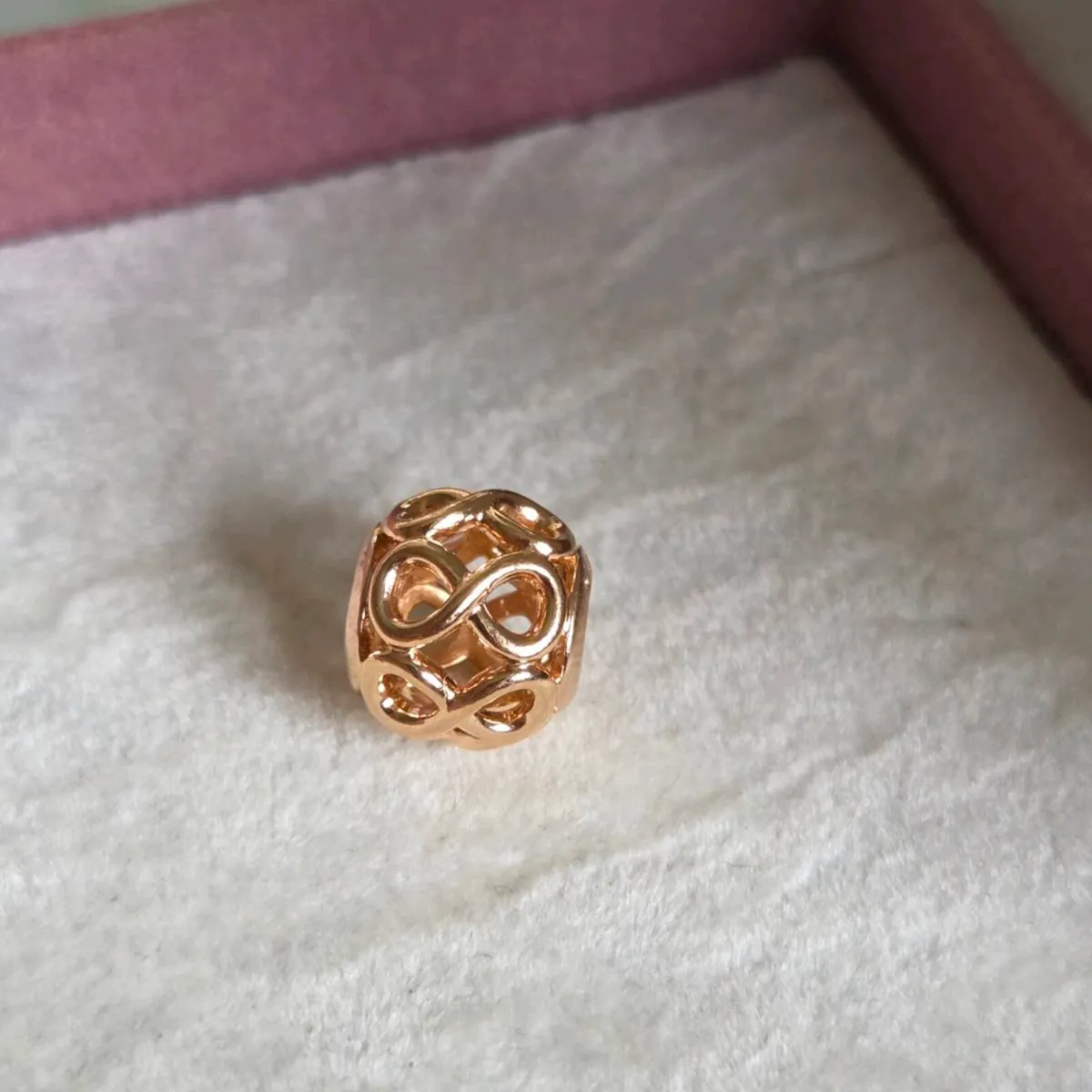 Pandora openwork infinity charm rose gold - Image 4