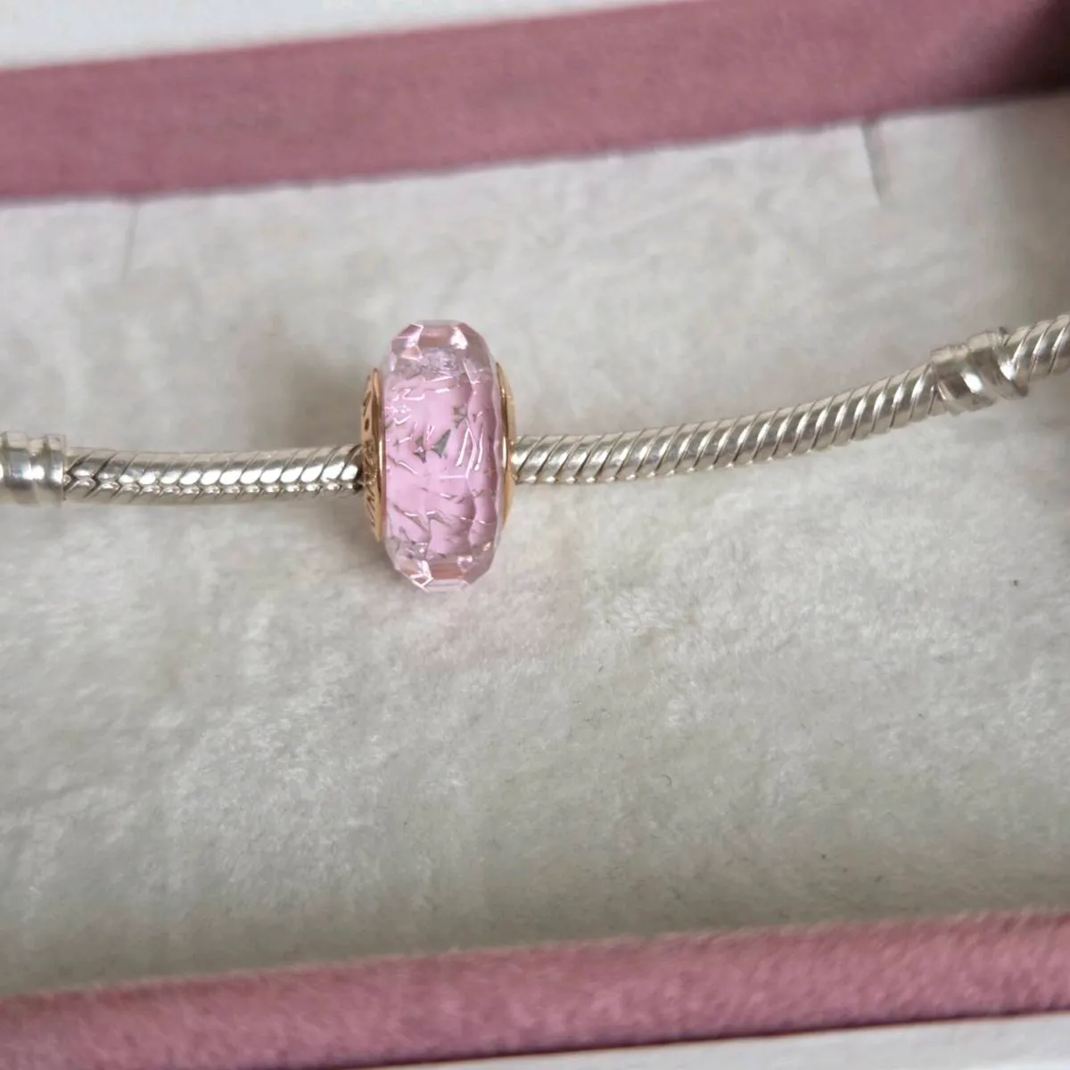 Pandora pink shimmer faceted rose gold plated - Image 2