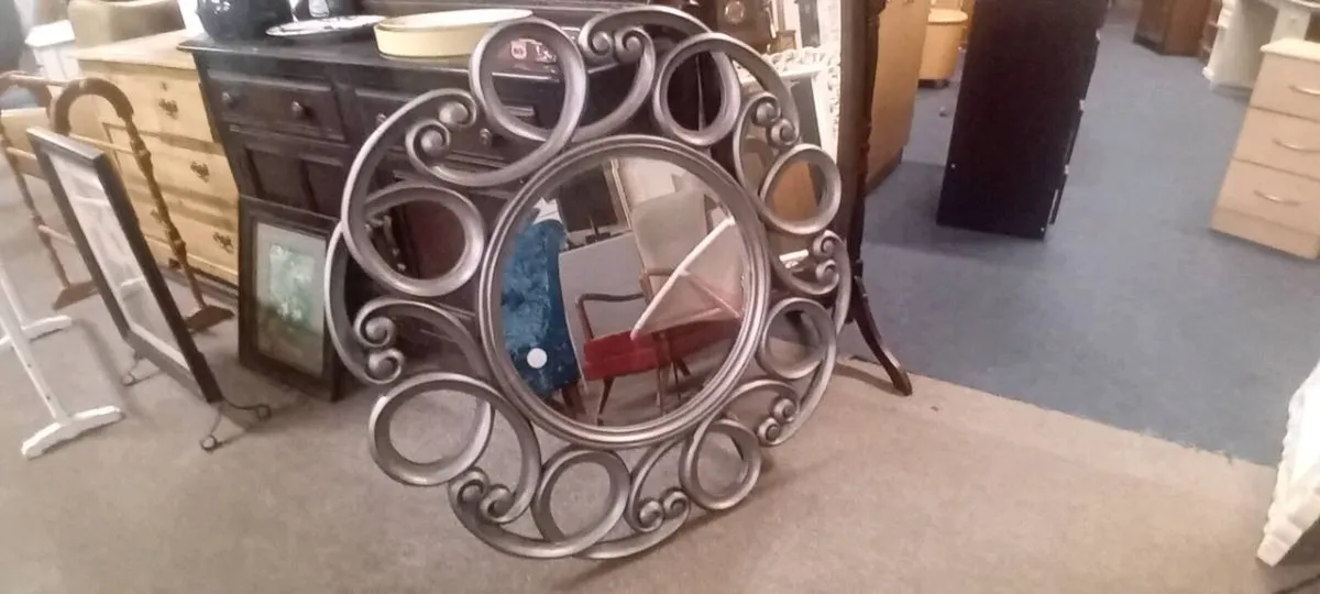 Large Modern Decorative Wall Mirror - Image 1