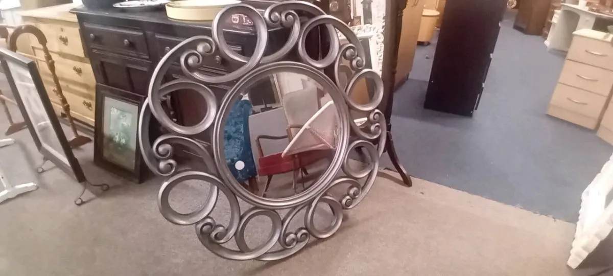 Large Modern Decorative Wall Mirror - Image 2