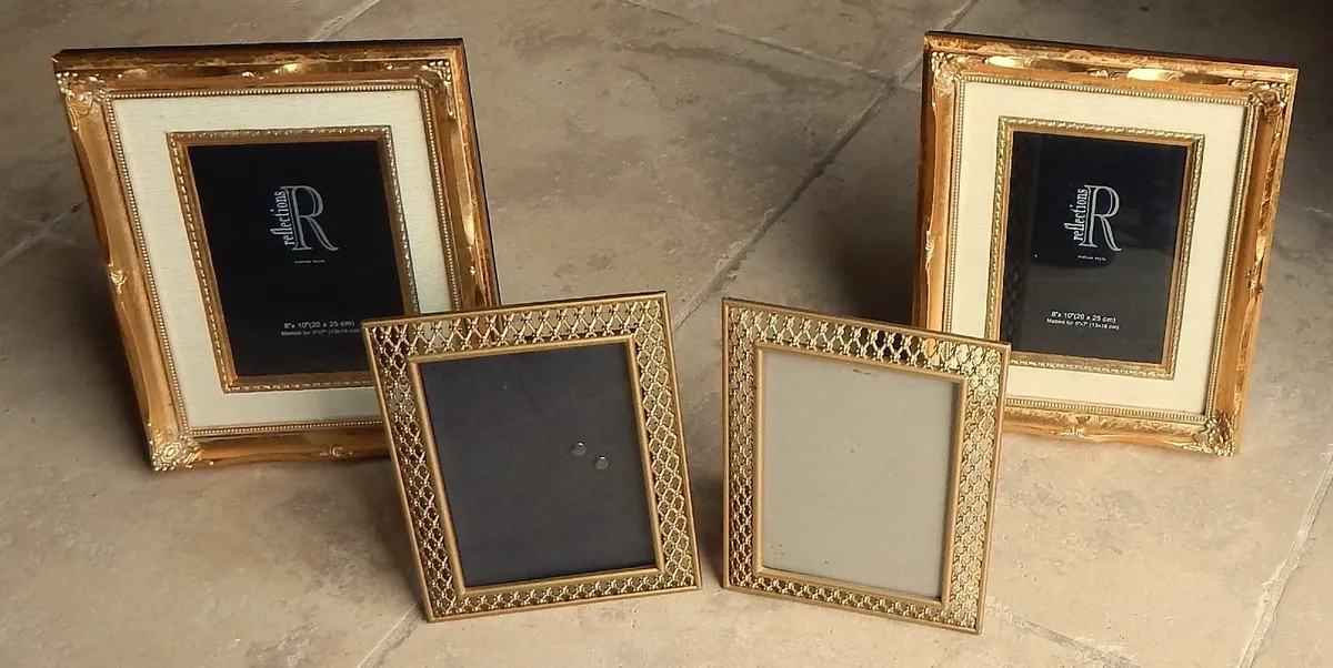 Selection of Photo Frames in Brass & Wood - Image 1