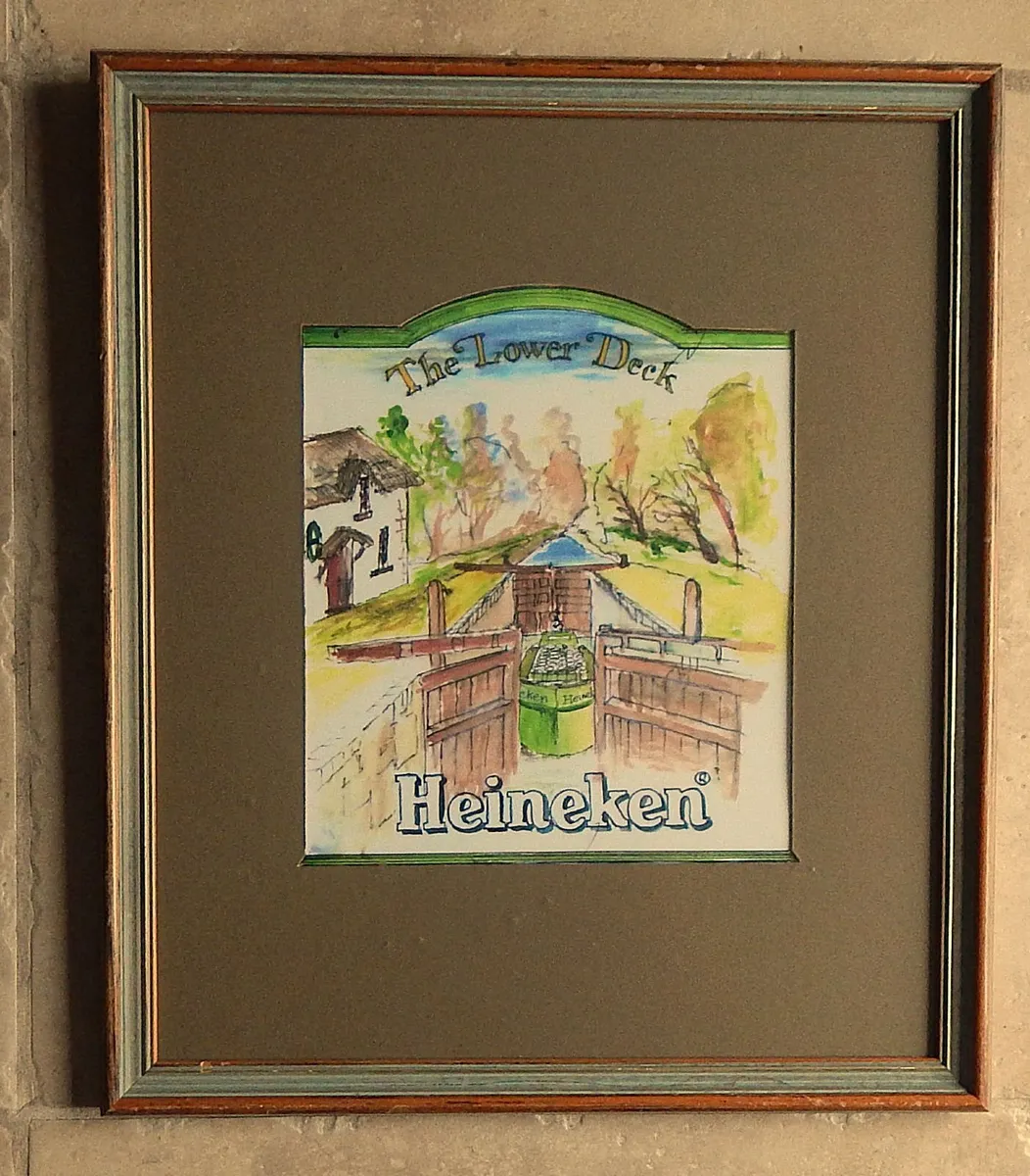 Framed Heineken Advertising Print - Image 1