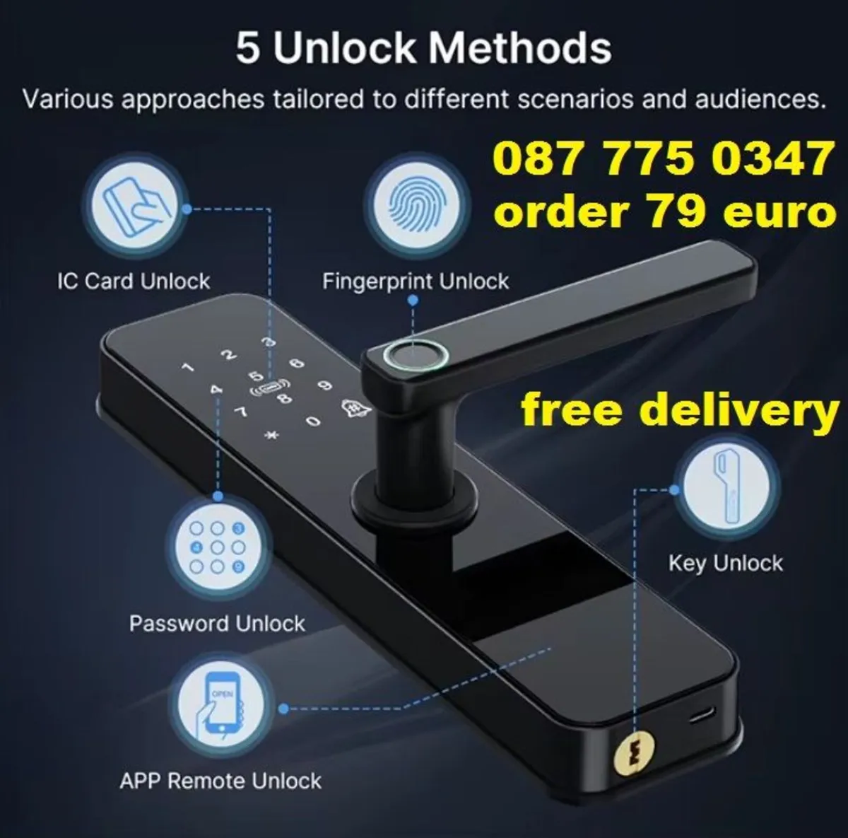 Smart Door Lock with FREE DELIVERY - Image 1
