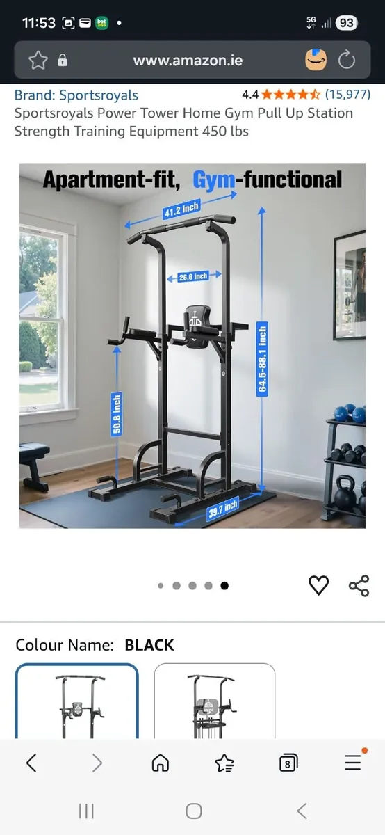 Sportsroyals Power Tower Dip Station - Image 2