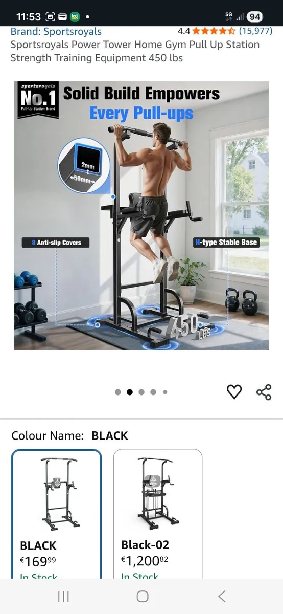 Sportsroyals Power Tower Dip Station - Image 4