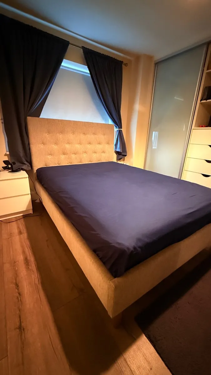 Double Bed & Mattress Set + Sofa - Image 1