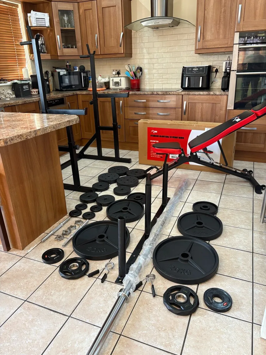 COMPLETE GYM SET, MOST ITEMS NEW! BEST SET HERE!!! - Image 1