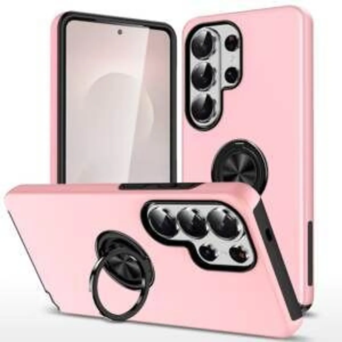 Ring Case for Samsung Galaxy S26, S26 Plus, S26 Ultra, A37, and Samsung A57 Compatible with MagSafe, Matte Shockproof Phone Cover with Stand & Ring Holder - Image 2