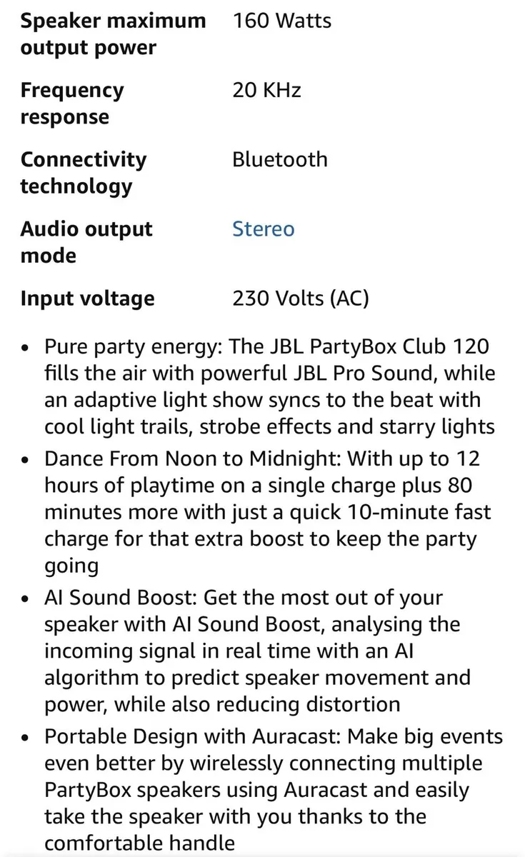 JBL Partybox 120 - Image 3