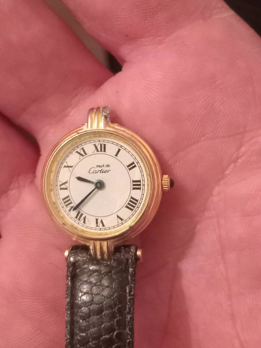 vintage must de  cartier  watch - Image 2