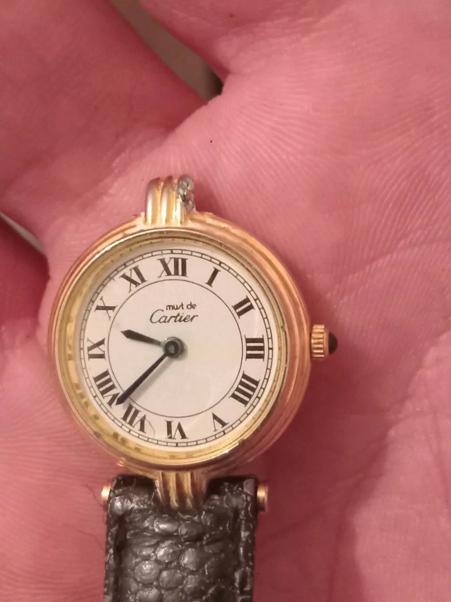 vintage must de  cartier  watch - Image 4