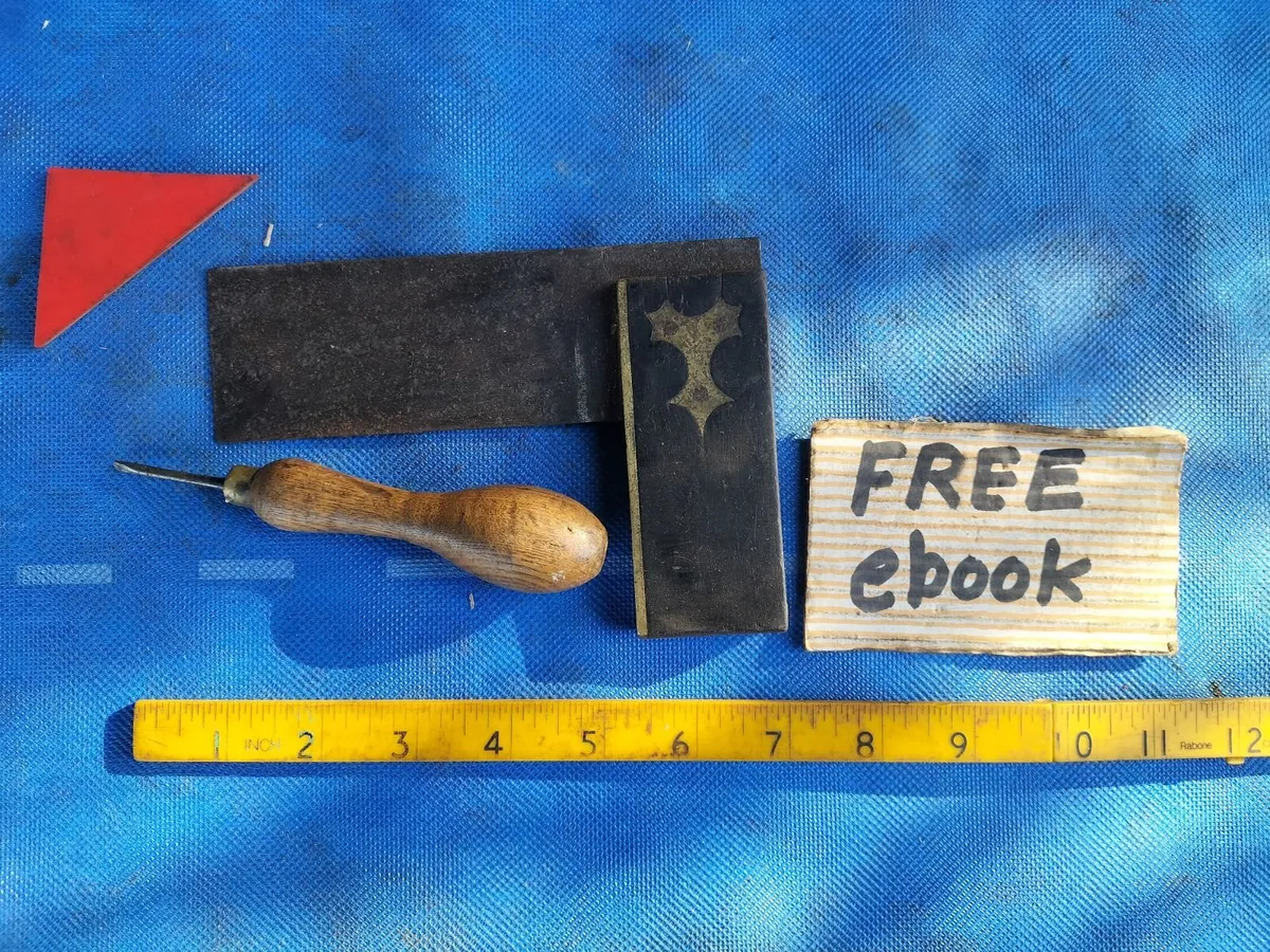 4" Square and Bradawl - Image 1
