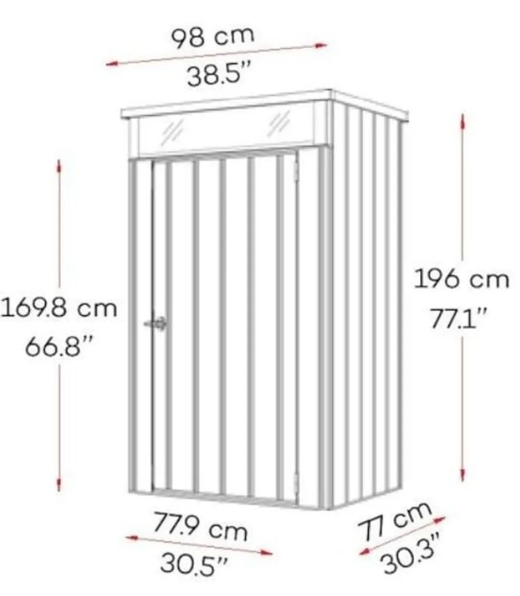 Palladium 3×2 Outdoor Steel Storage Cabinets - Image 2