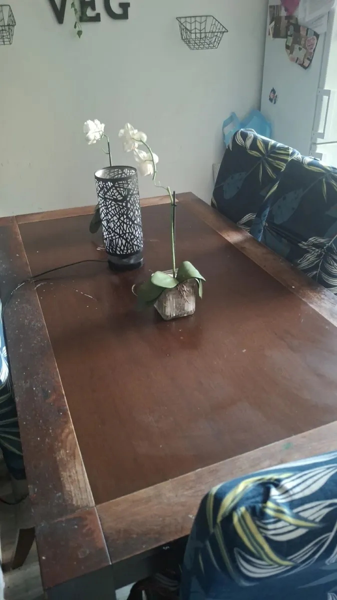 Kickent table and 6 chairs pure soild wood - Image 1