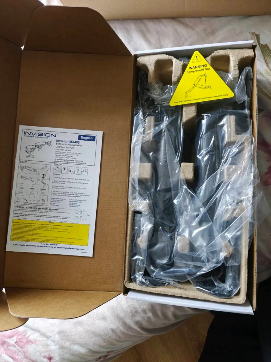 Invision Dual Monitor Arm 19–32" VESA (New) - Image 2