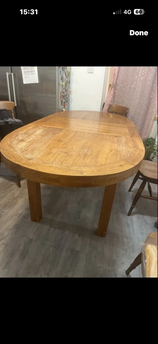 Wood table extended - Image 1
