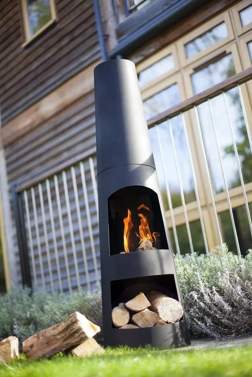 - Circo Steel Chiminea Patio Heater Log Burner - Image 4