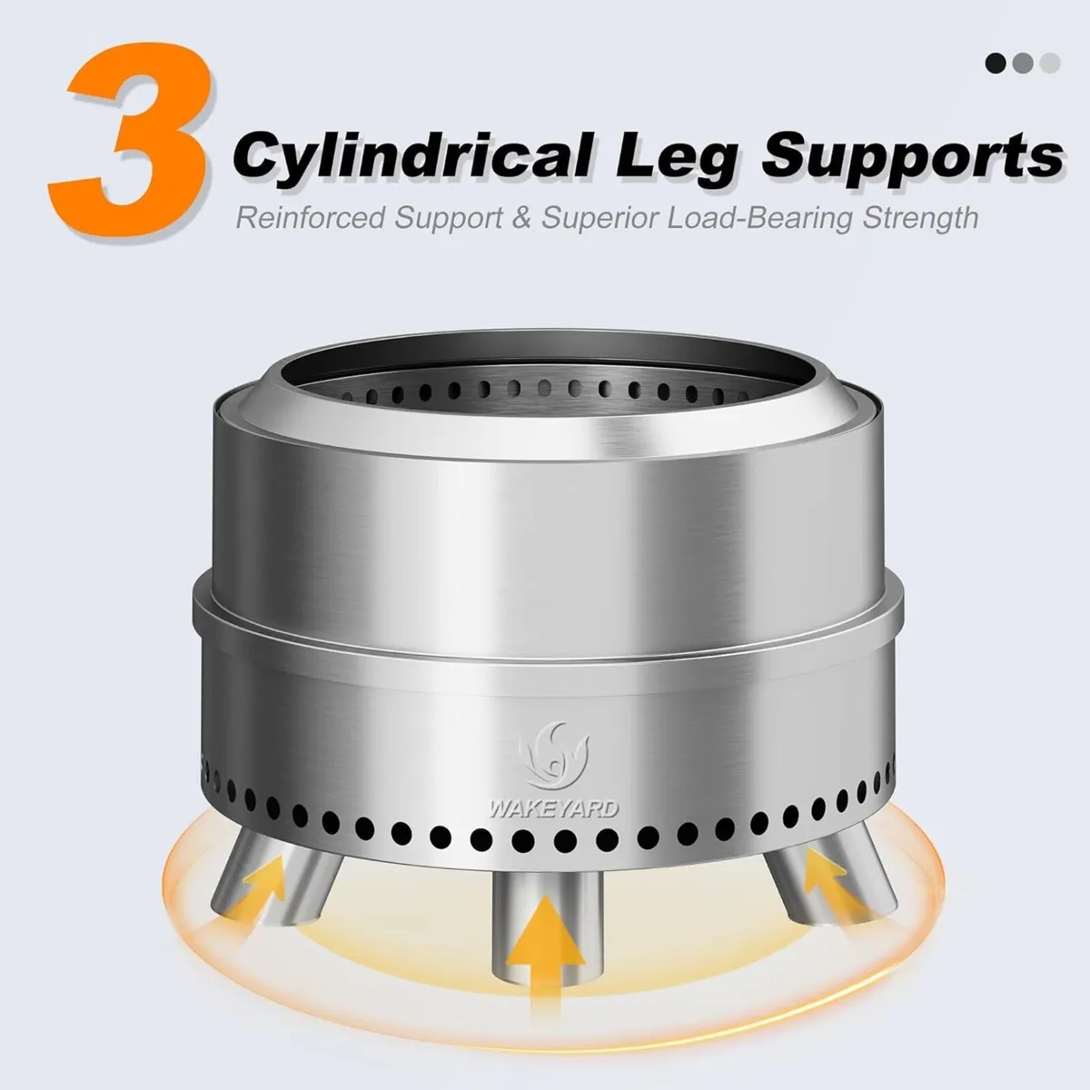 Smokeless Fire Pit 19.5 Inch Portable FirePit for - Image 4