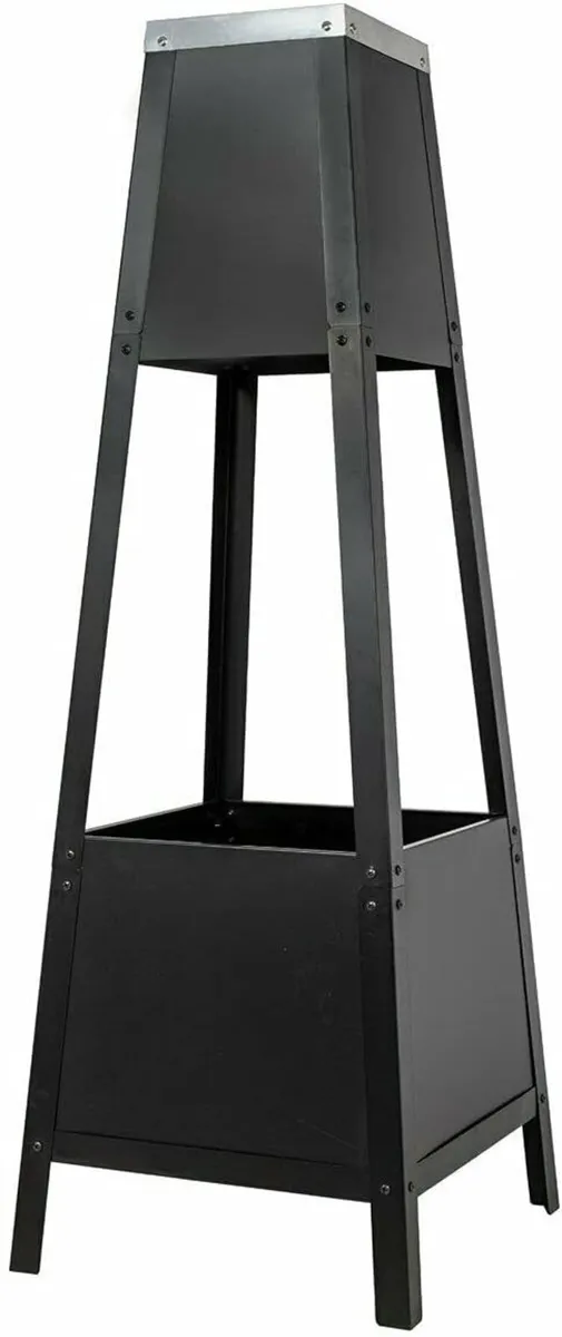 Tall Modern La Hacienda Silver Top Chimenea/Log - Image 1