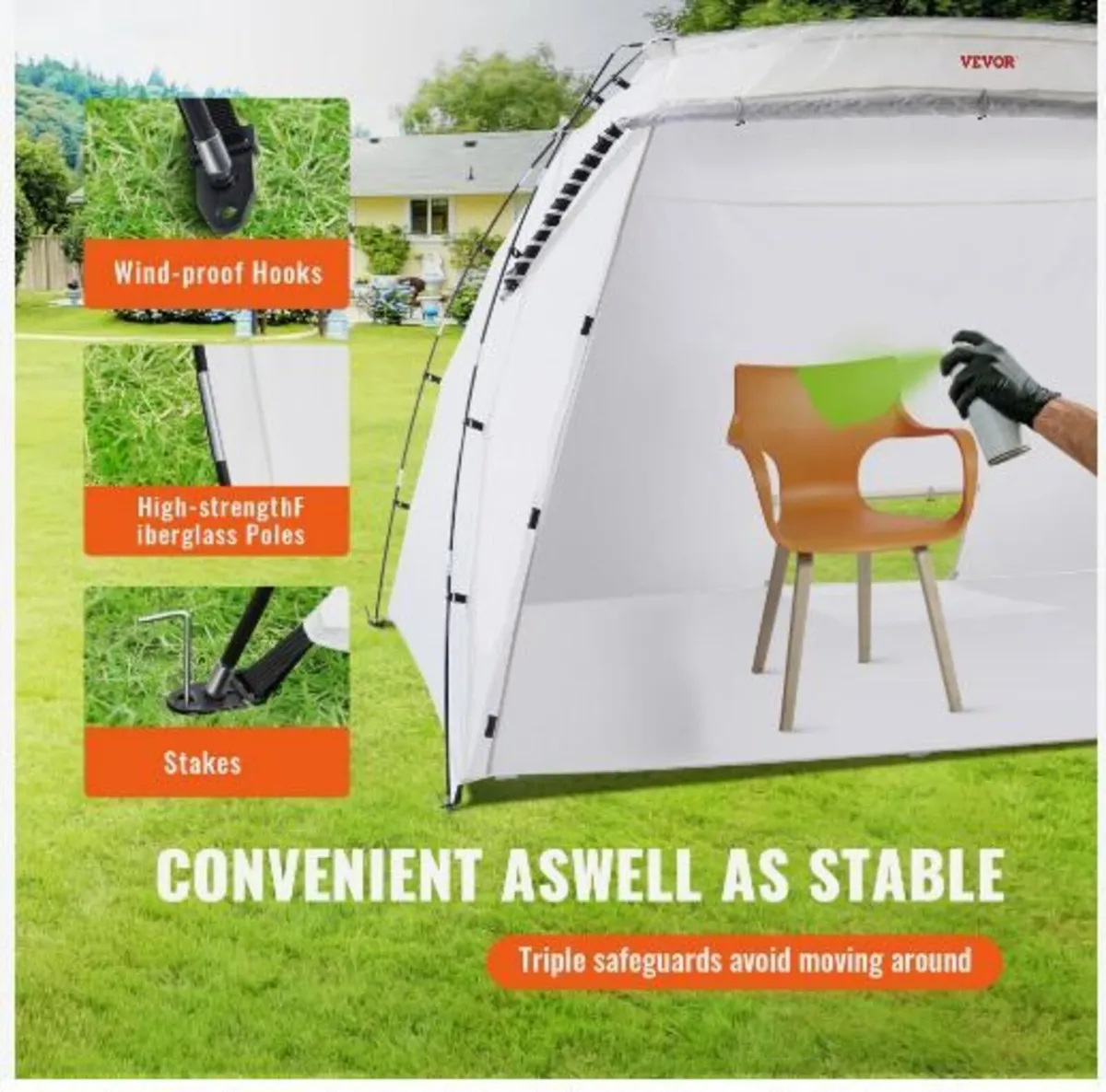 Spray Paint Shelter, 3.0m x 2.1m x 1.8m - Image 3