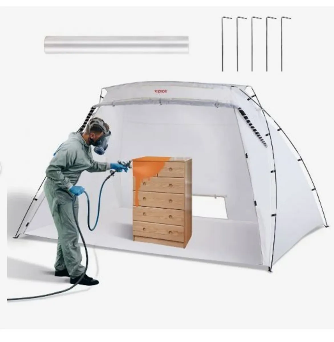 Spray Paint Shelter, 3.0m x 2.1m x 1.8m - Image 1