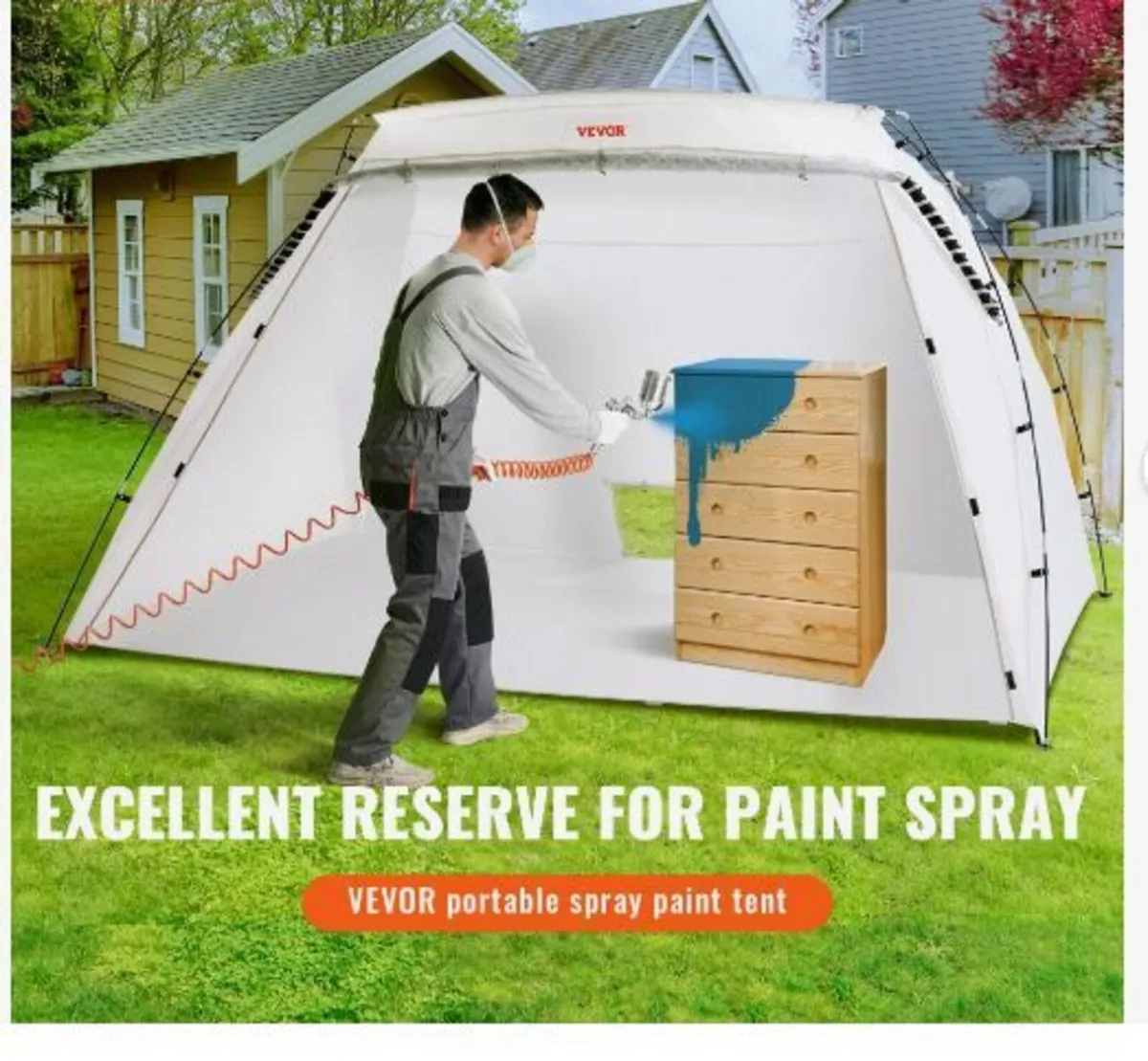 Spray Paint Shelter, 3.0m x 2.1m x 1.8m - Image 2