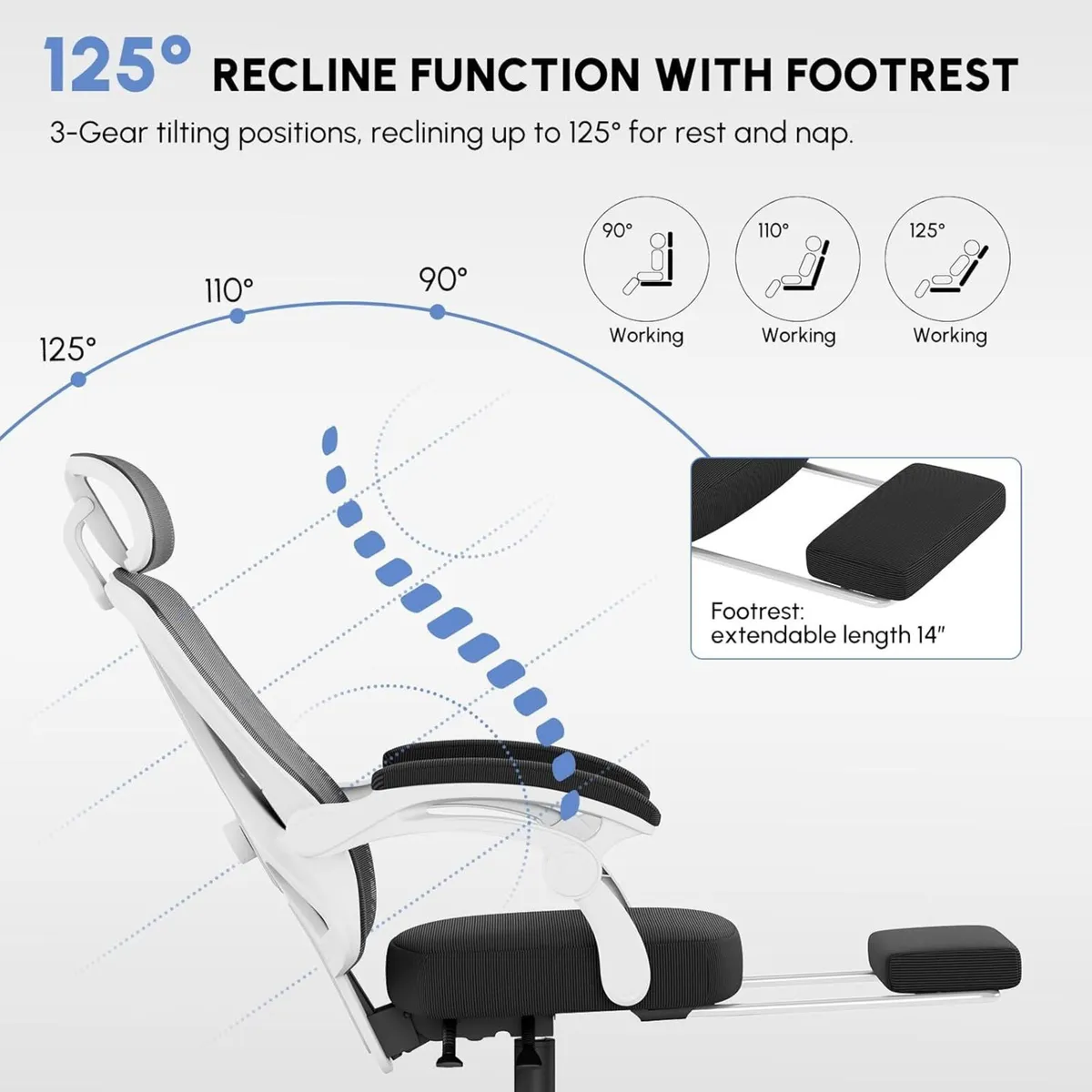 Ergonomic Office Chair Adjustable Height Computer - Image 4