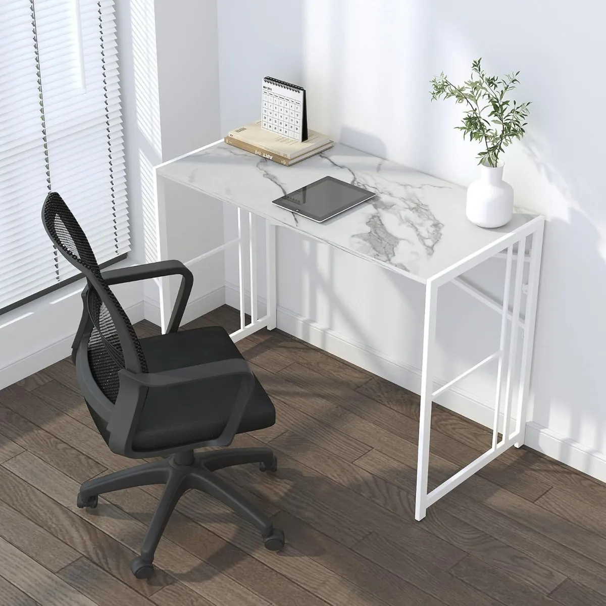 Folding Desk 103 cm Writing Gaming Computer - Image 2