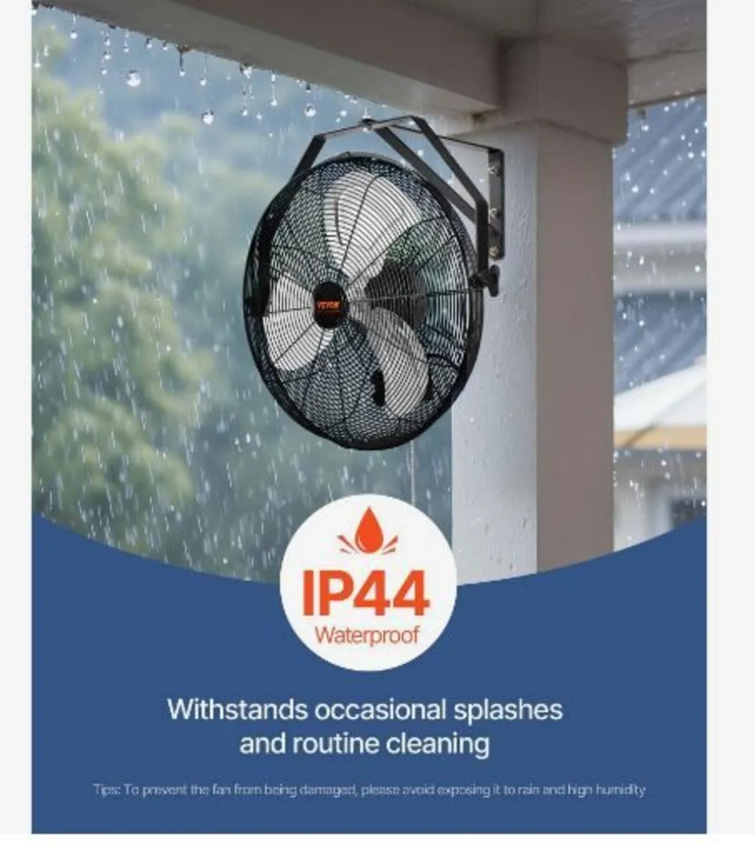 Wall Fan, 57cm Waterproof Wall Fan - Image 2