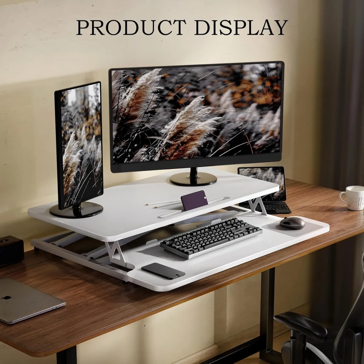 Standing Desk Converter 101cm - Quick Quiet - Image 3