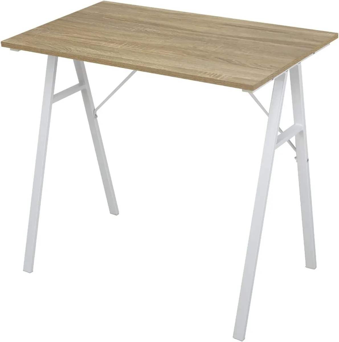 Compact Desk Office Table Study Room MDF Steel - Image 1