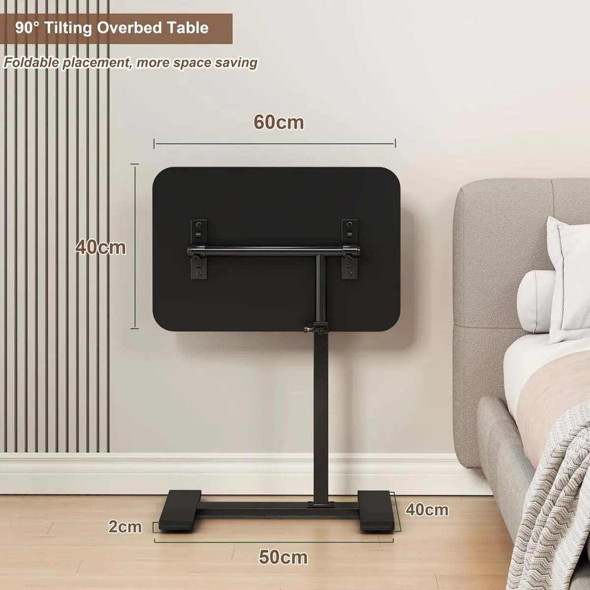 Adjustable Height C Shaped Side Table 360degreesSw - Image 2