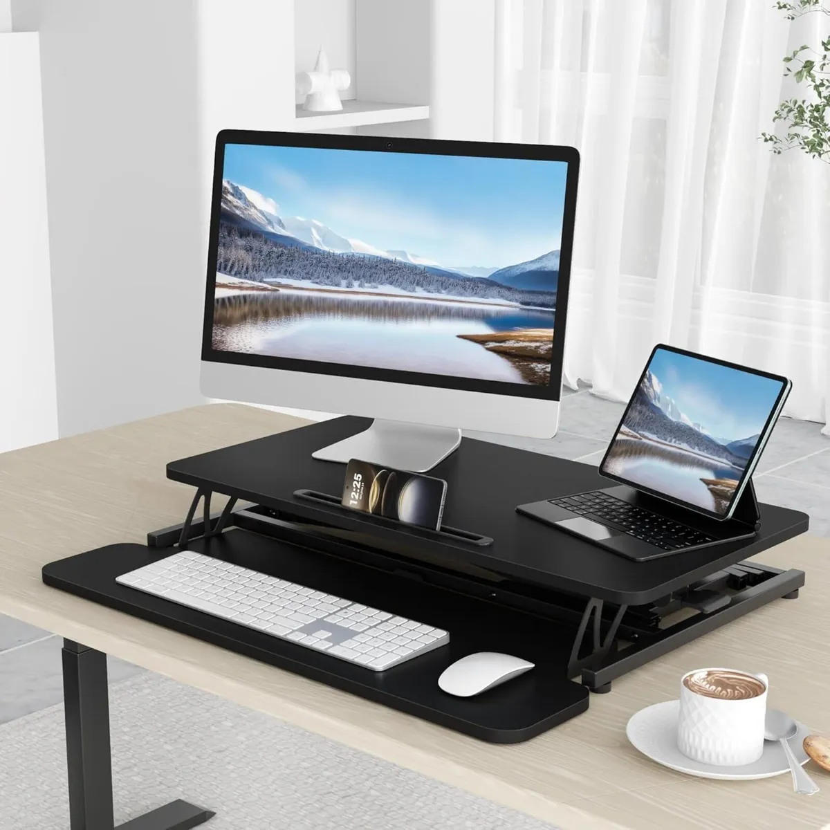 Standing Desk Converter 32/80cm Wide Height - Image 2