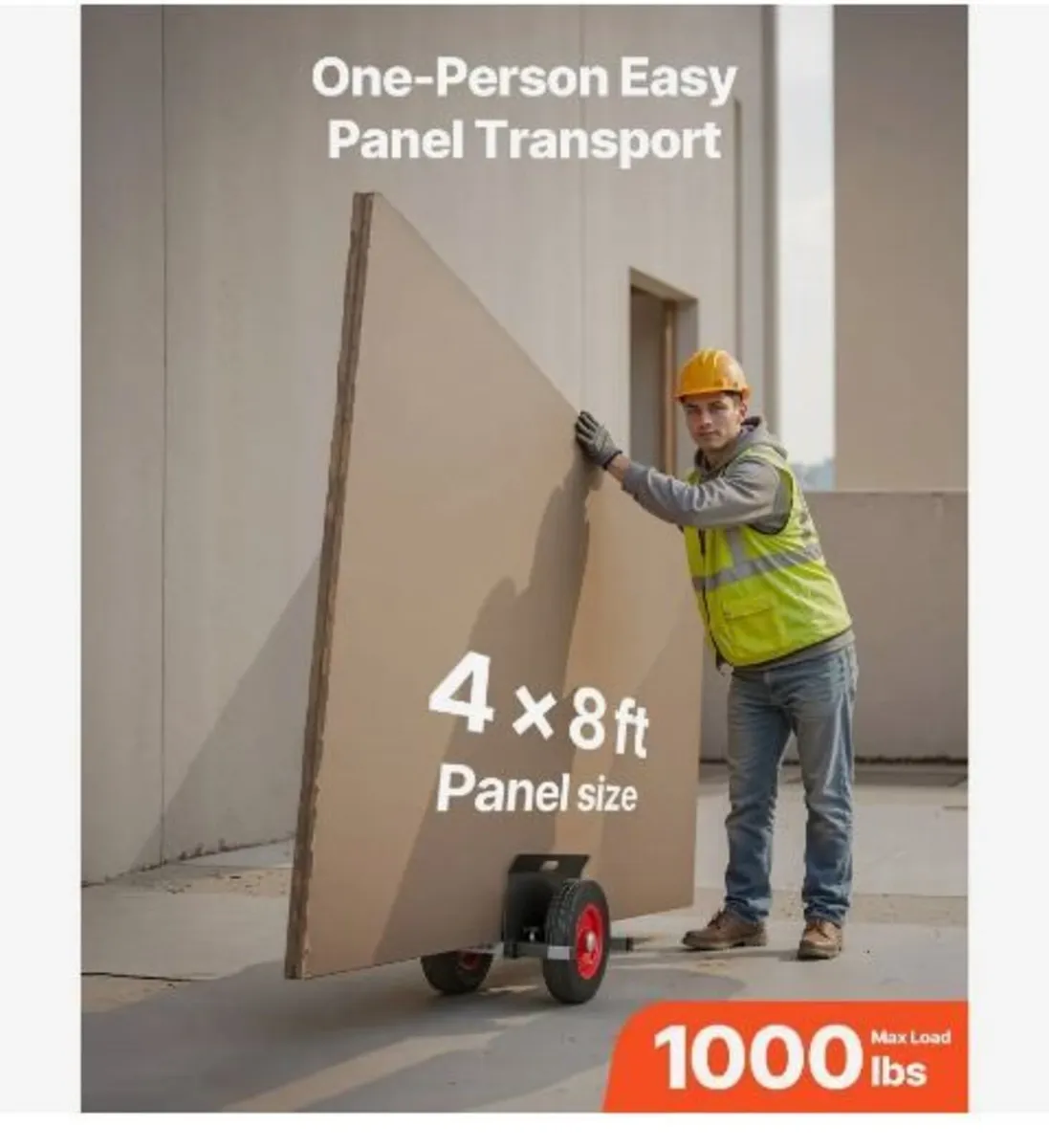 Panel Dolly, 453.6 kg Load Capacity - Image 2