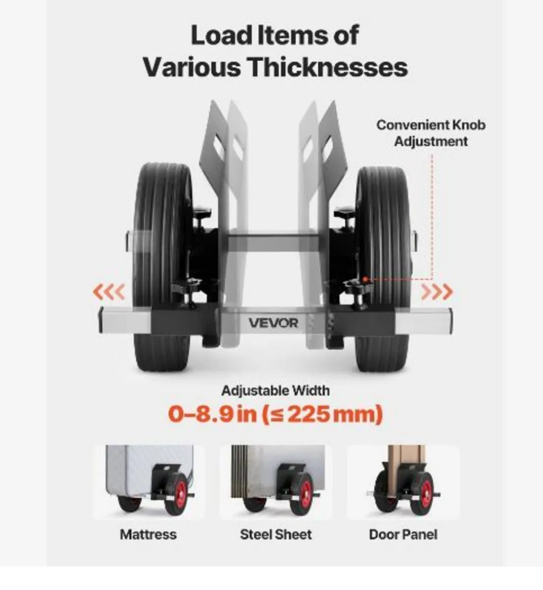 Panel Dolly, 453.6 kg Load Capacity - Image 3
