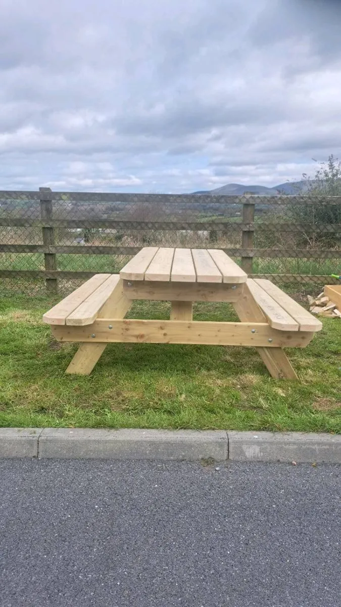 Picnic tables 6.5ft - Image 2