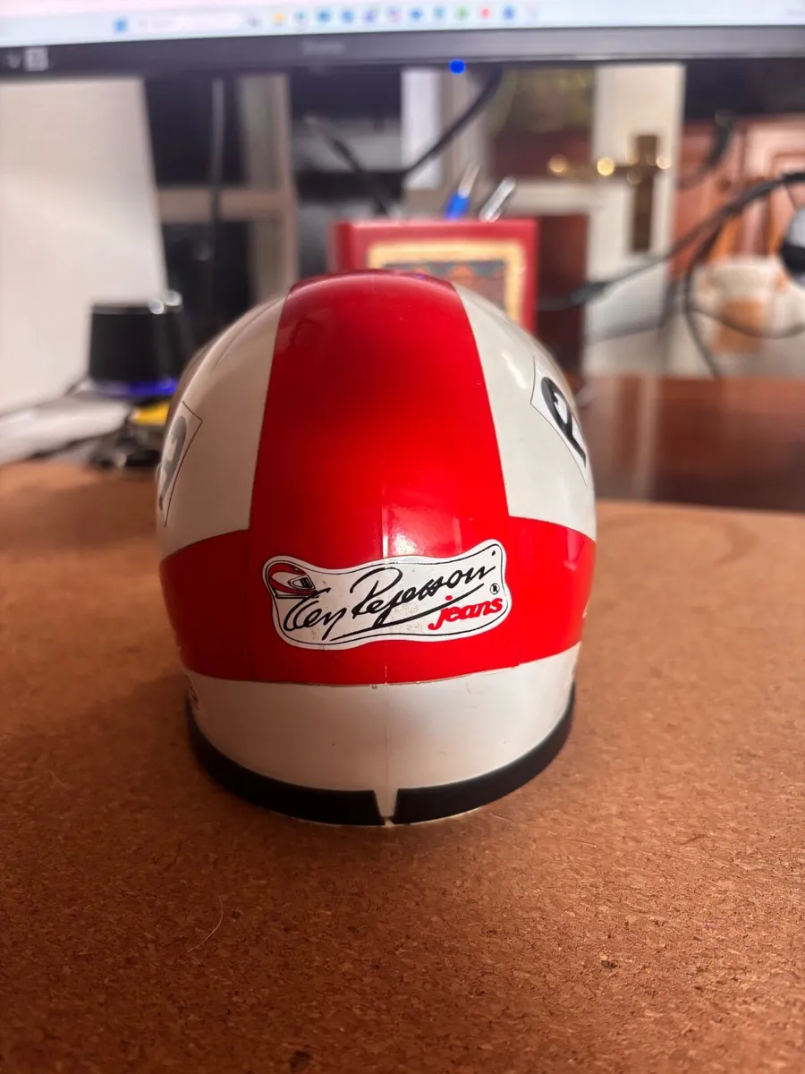 Rare Vintage 1970s Heuer Clay Regazzoni Helmet - Image 1