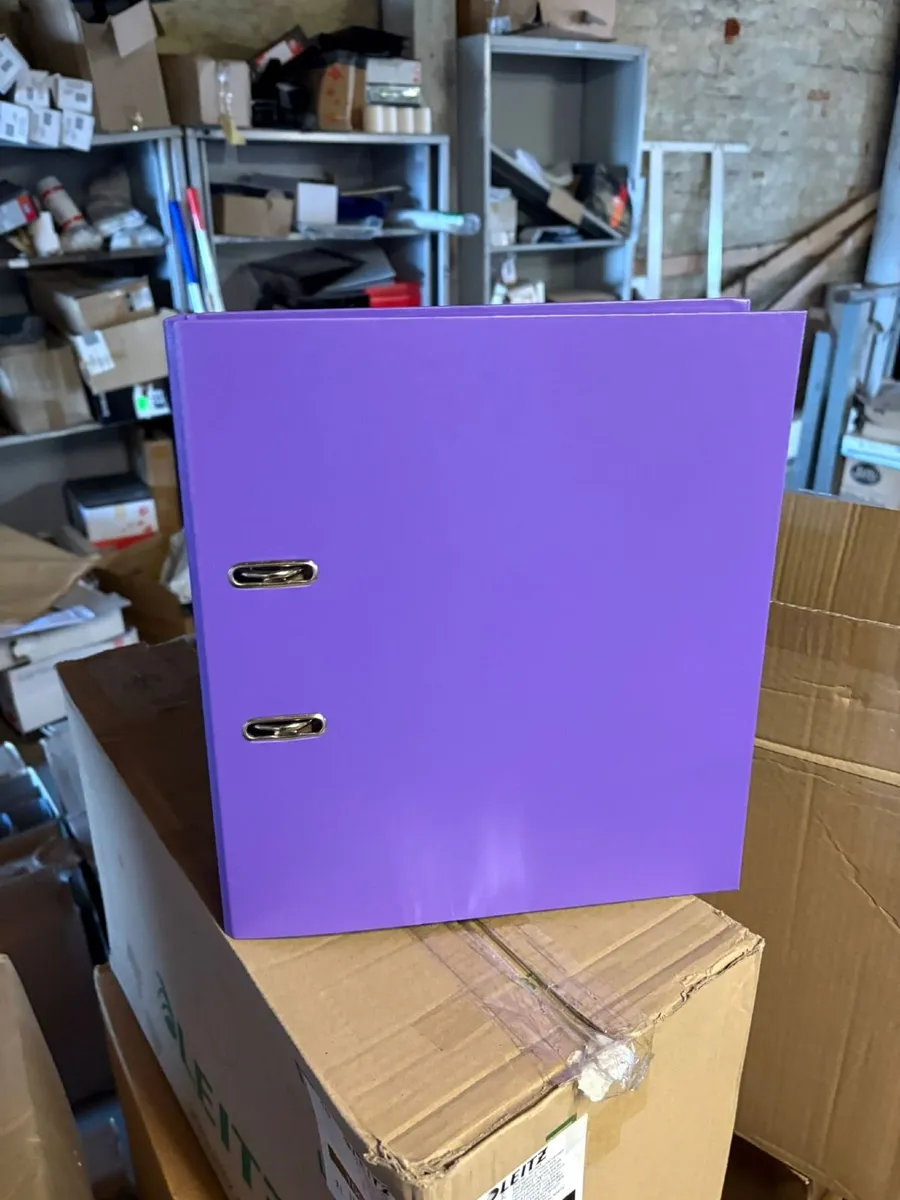 A4 lever arch files assorted colours - £20+VAT - Image 1