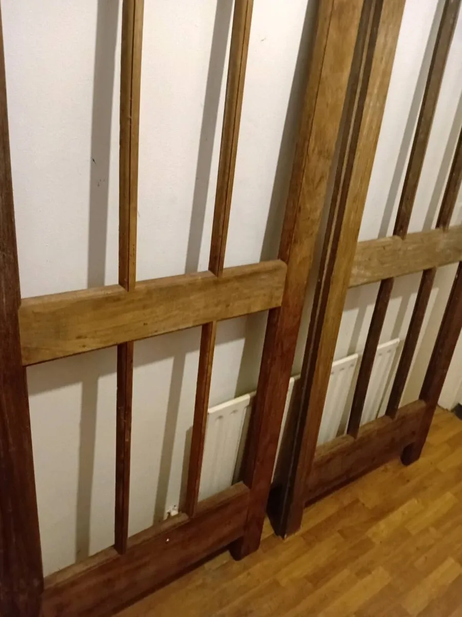 vintage solid teak panel  doors  7ft - Image 4