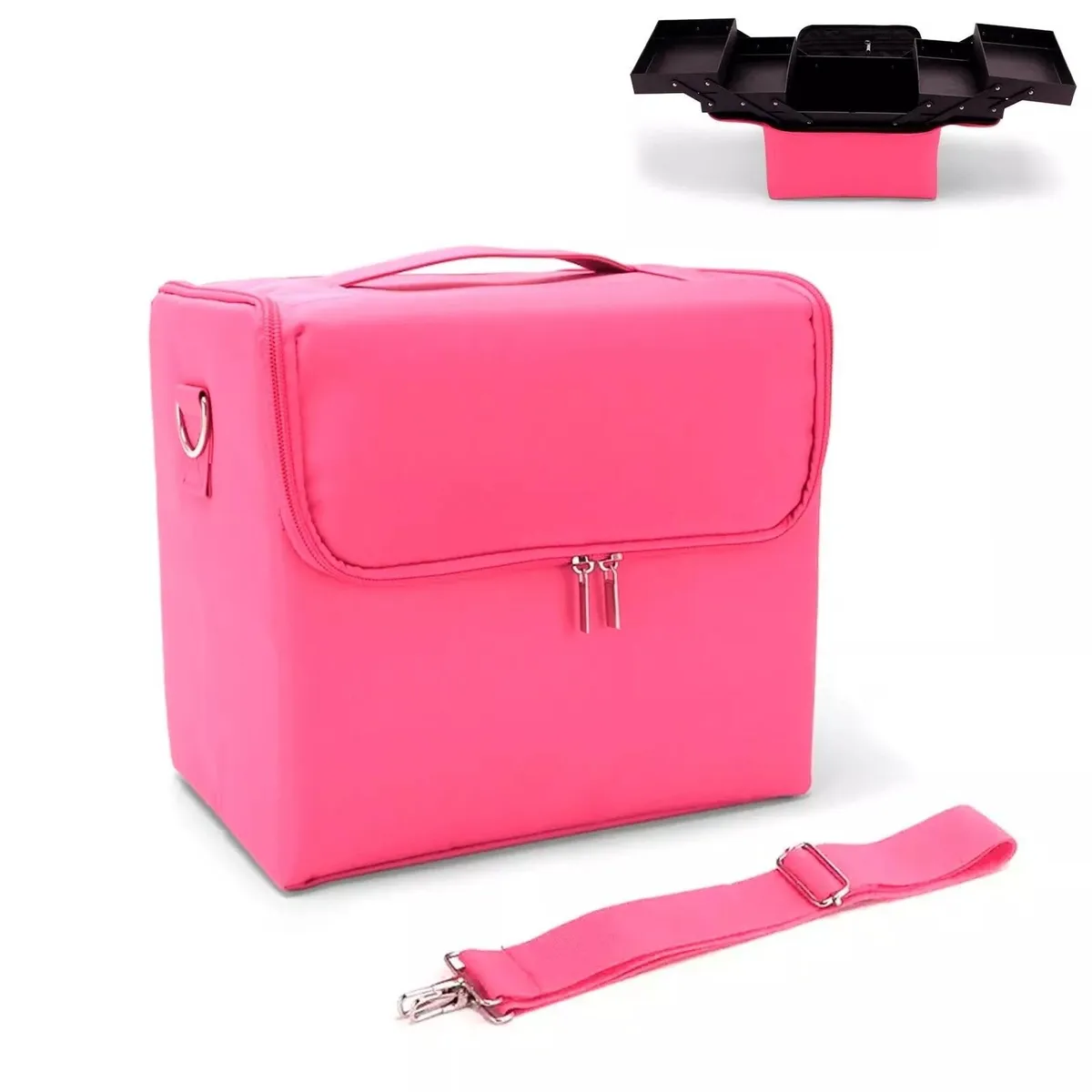 Cosmetic Bag Beauty Case Portable Suitcase Box - Image 3