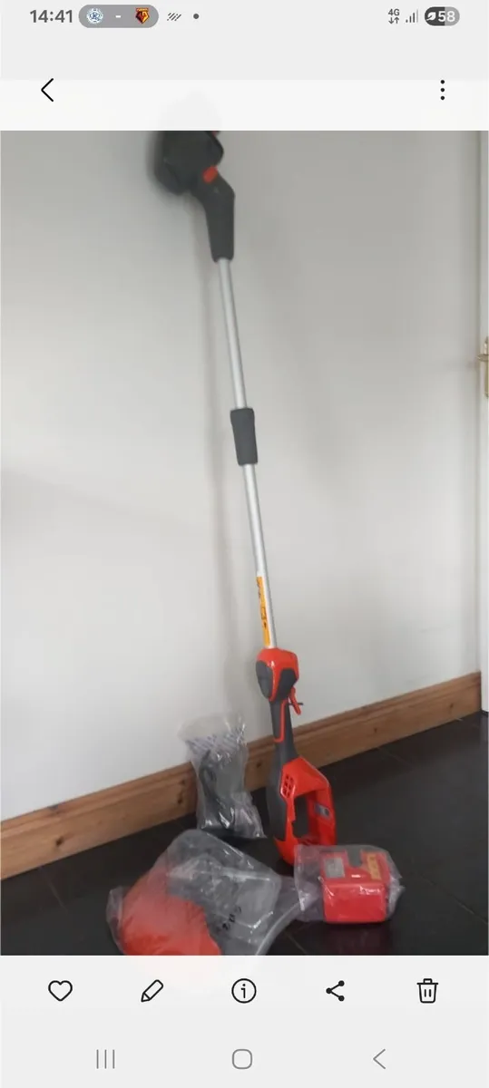Husqvarna 110il battery powered strimmer. - Image 1