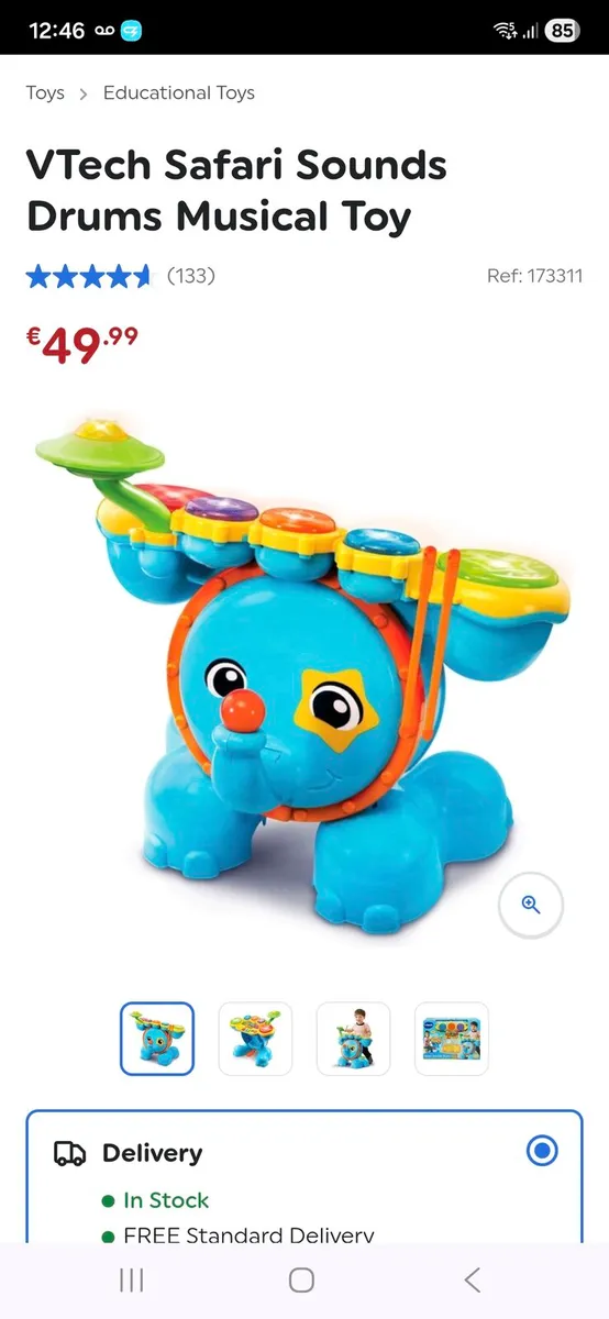 Toy VTech Safari Sounds Drums Musical Toy - Image 1