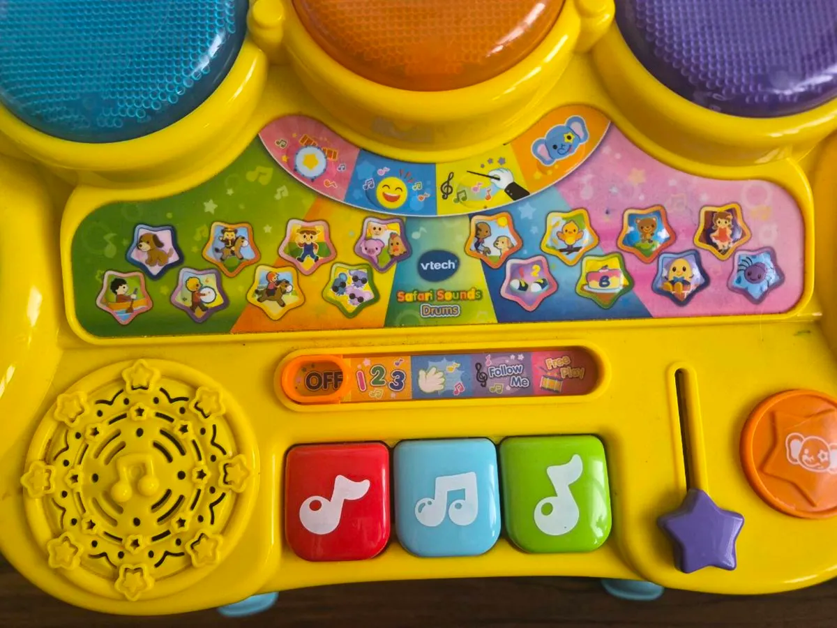 Toy VTech Safari Sounds Drums Musical Toy - Image 4