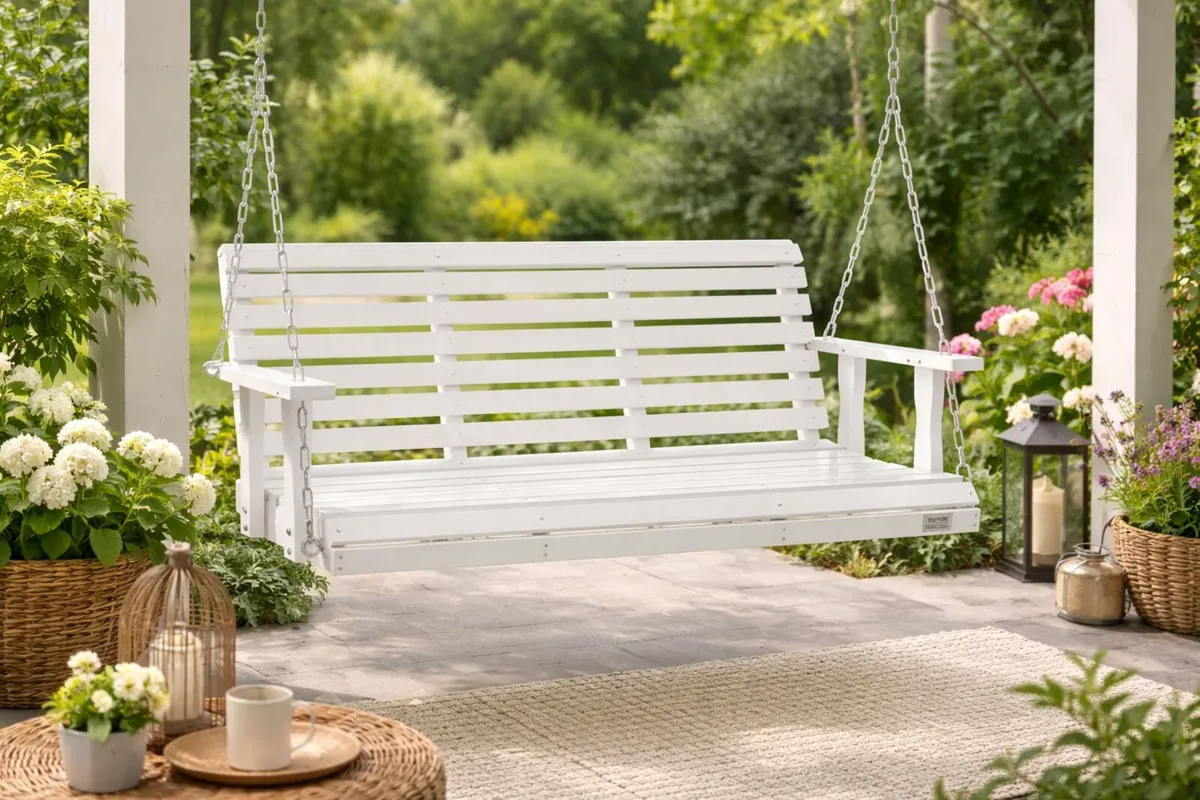 Wooden Porch Swing 4.5 ft, - Image 1